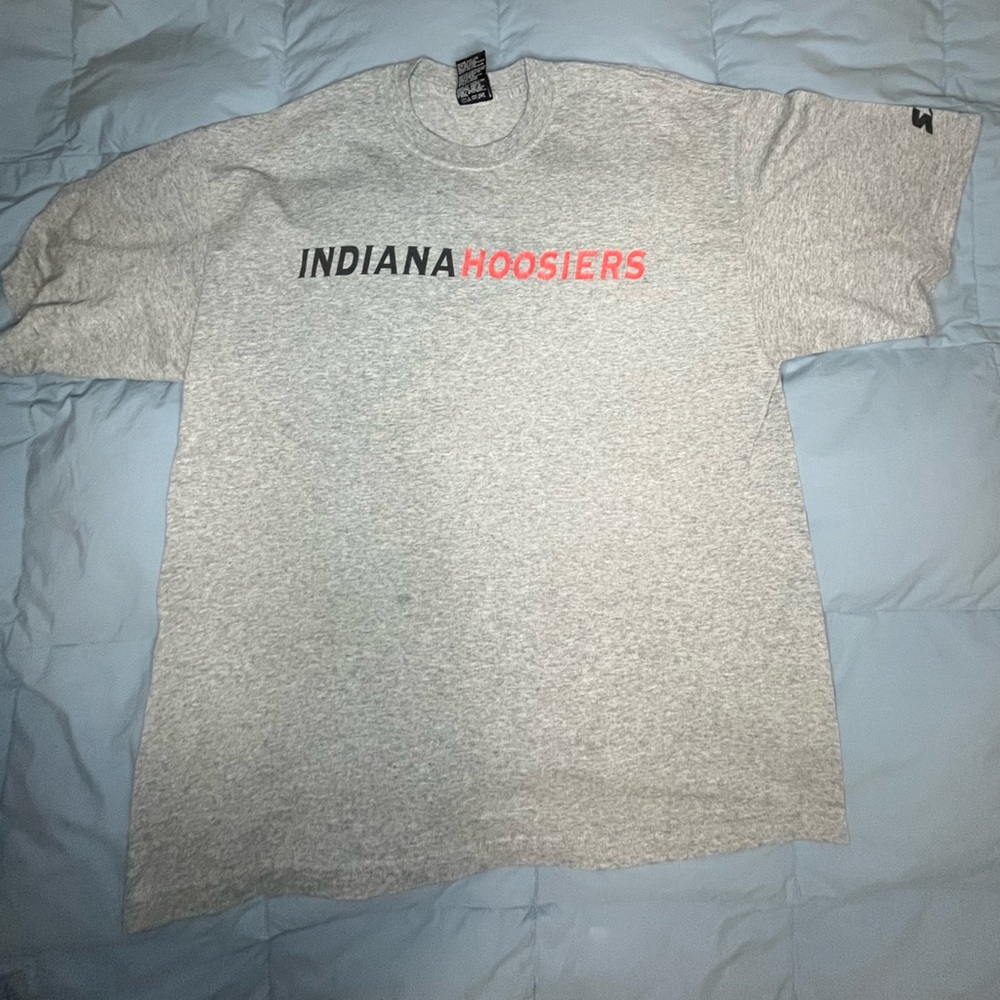 Indiana Hoosiers T-shirt STARTER Gray Size L Pre-Owned Vintage